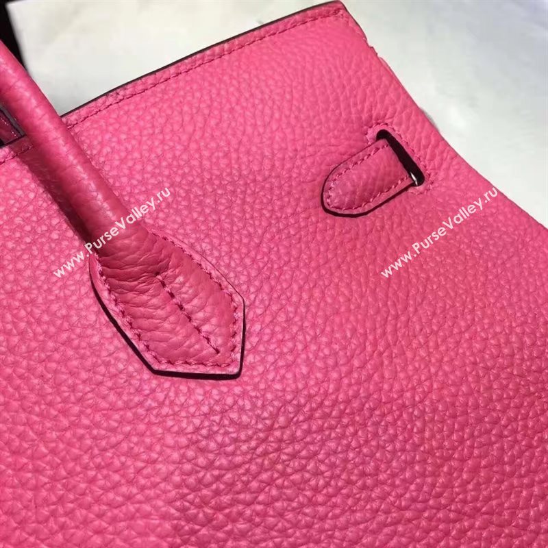 Hermes grain rose Birkin red bag 5284