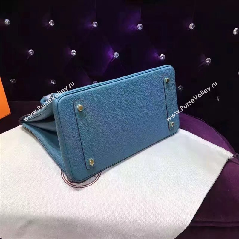 Hermes light Birkin blue bag 5285