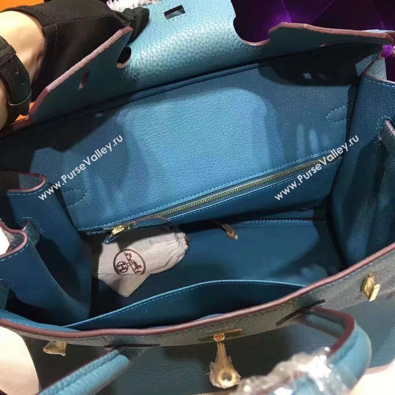 Hermes light Birkin blue bag 5285