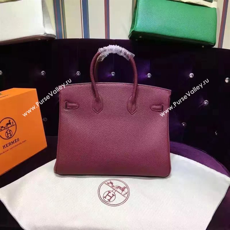 Hermes grain Birkin wine bag 5287