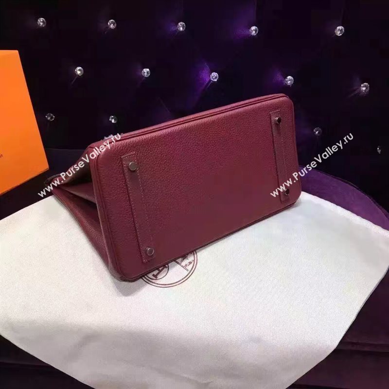 Hermes grain Birkin wine bag 5287