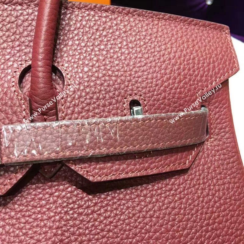 Hermes grain Birkin wine bag 5287