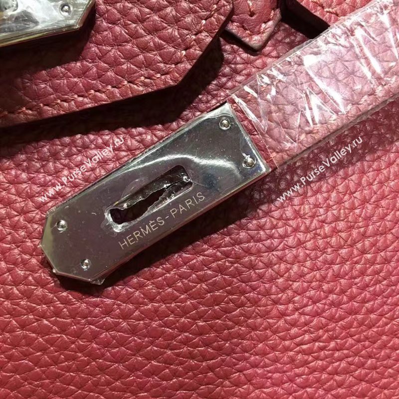 Hermes grain Birkin wine bag 5287