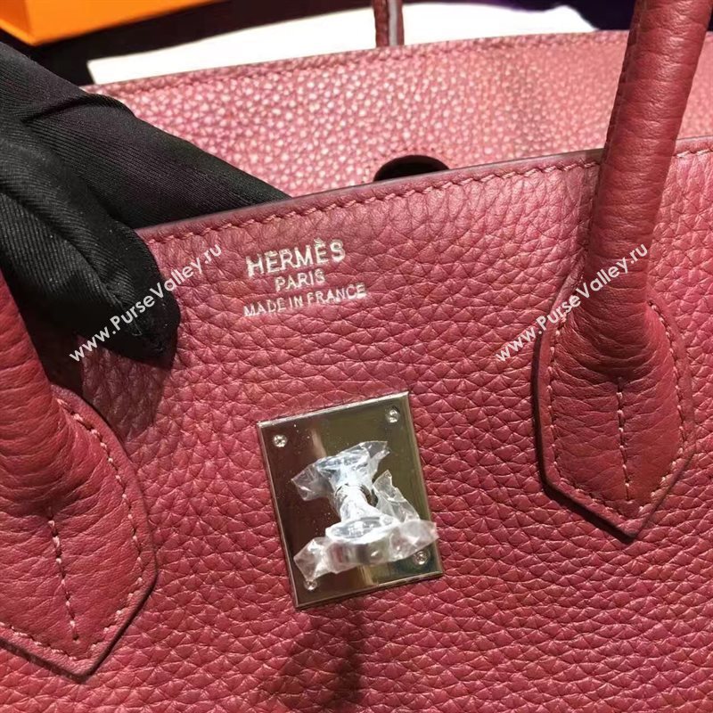 Hermes grain Birkin wine bag 5287