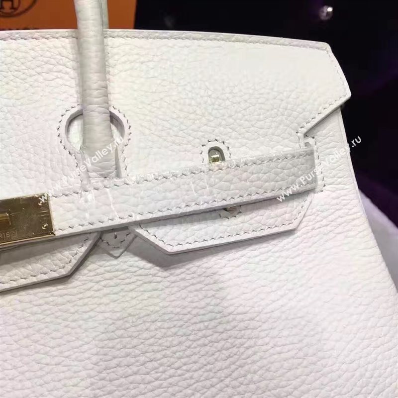 Hermes grain Birkin white bag 5288