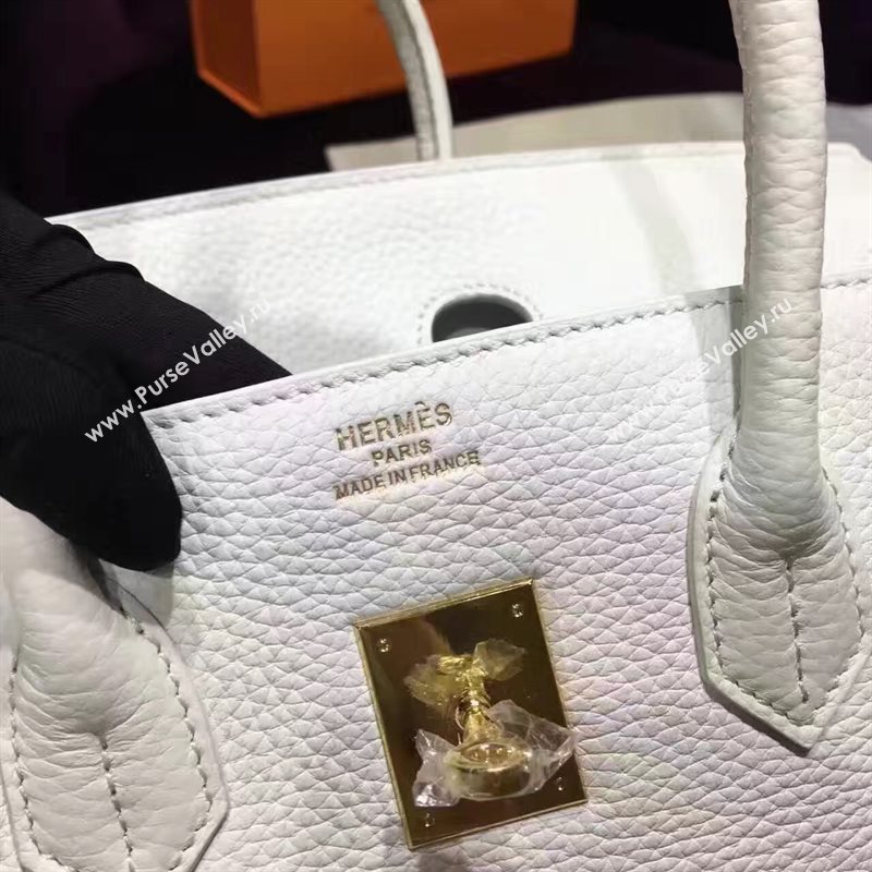 Hermes grain Birkin white bag 5288