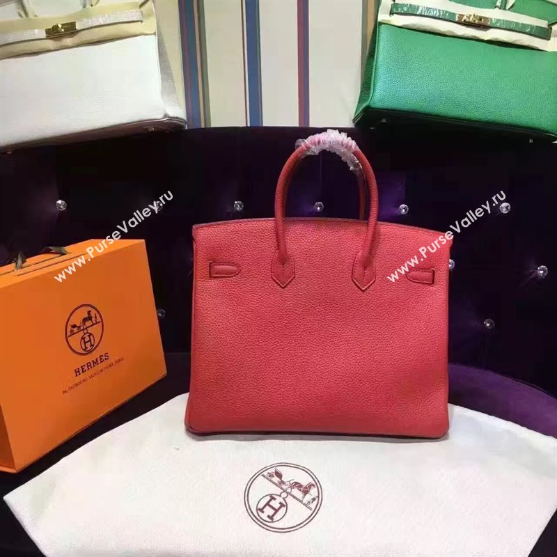 Hermes grain Birkin red bag 5289