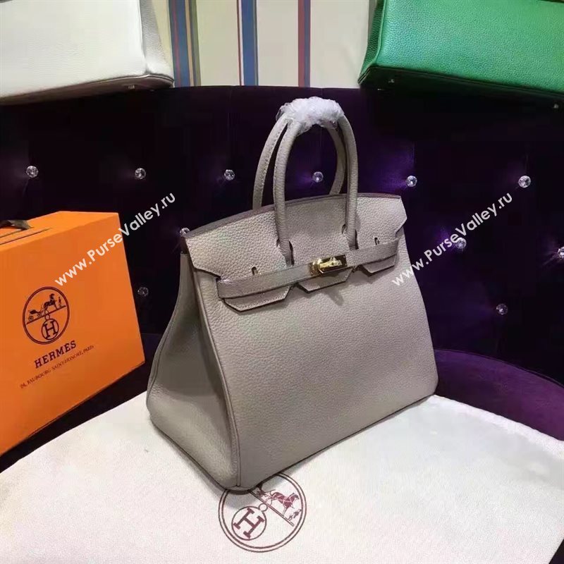 Hermes grain Birkin gray bag 5290