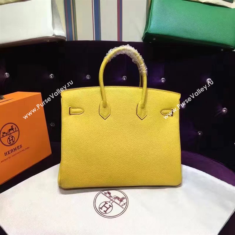 Hermes grain Birkin yellow bag 5291