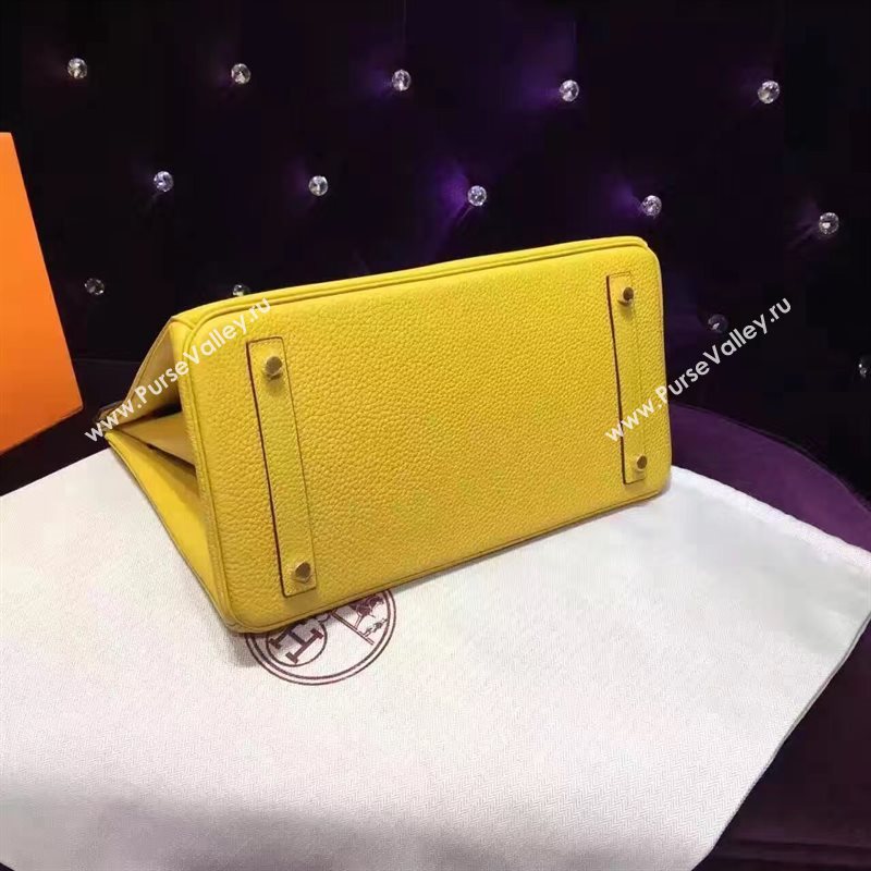 Hermes grain Birkin yellow bag 5291