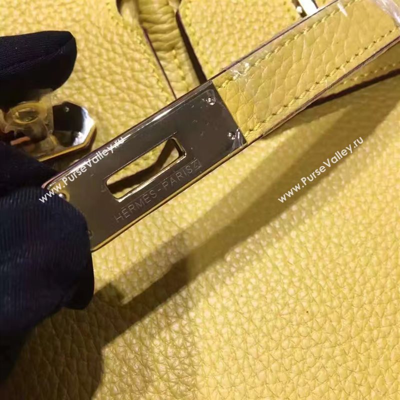 Hermes grain Birkin yellow bag 5291