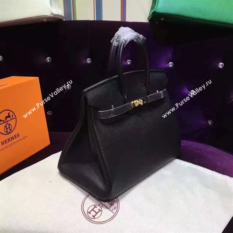 Hermes grain Birkin black bag 5292