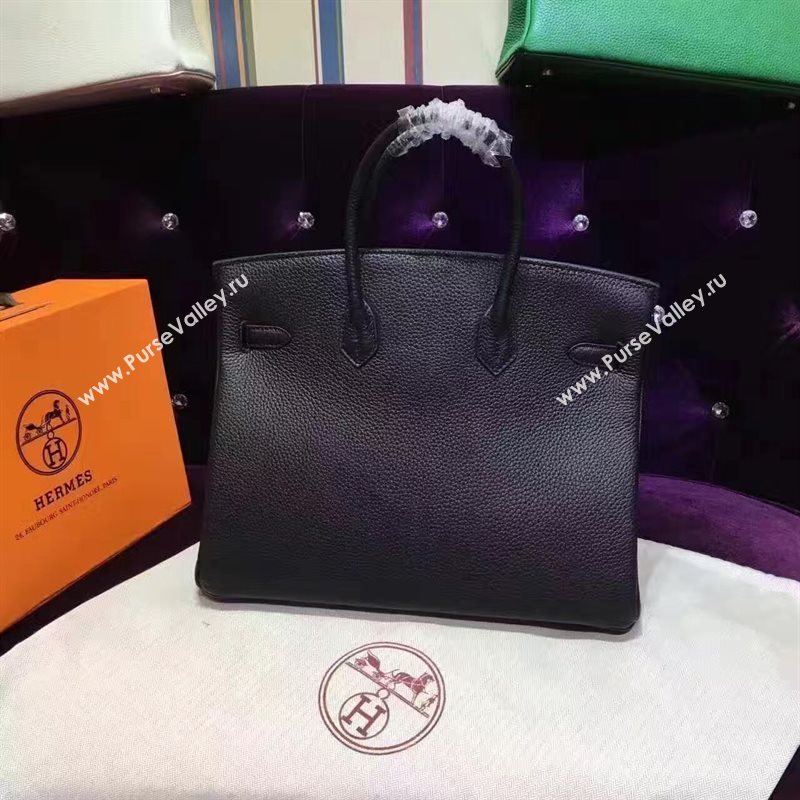 Hermes grain Birkin black bag 5292