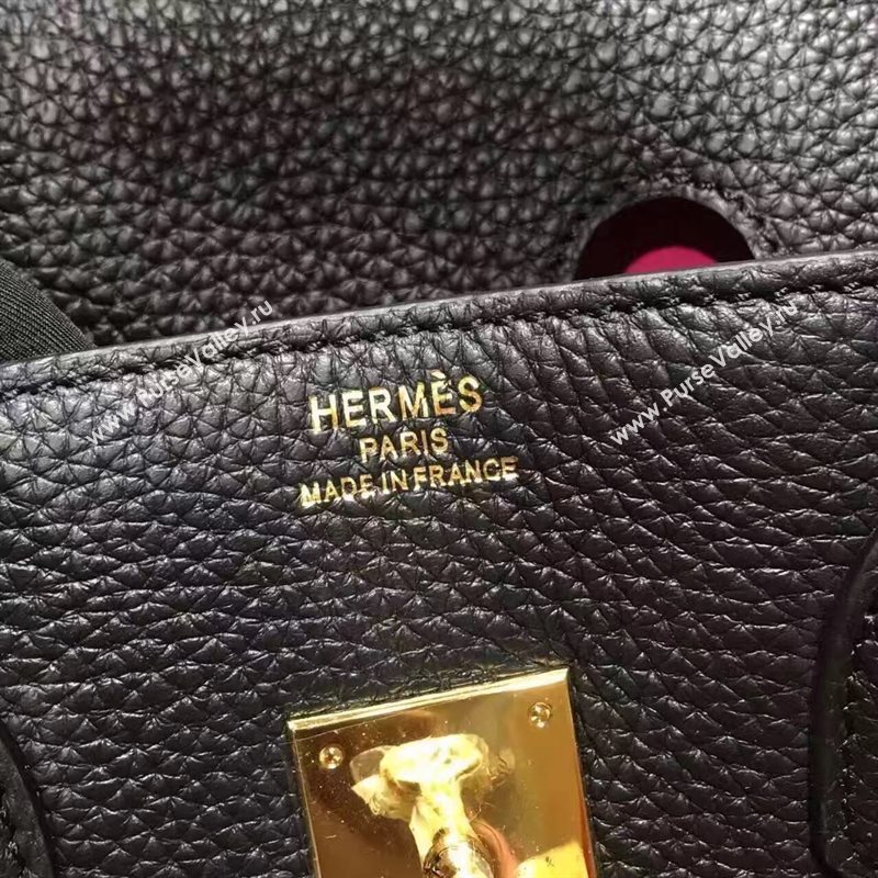 Hermes grain Birkin black bag 5292