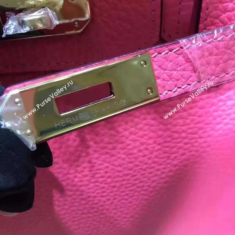 Hermes grain rose Birkin red bag 5293