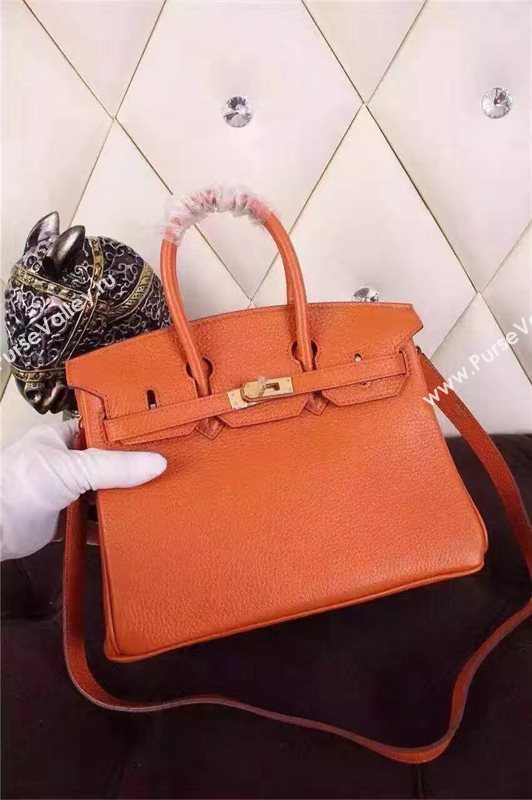 Hermes mini 25cm orange Birkin bag 5202