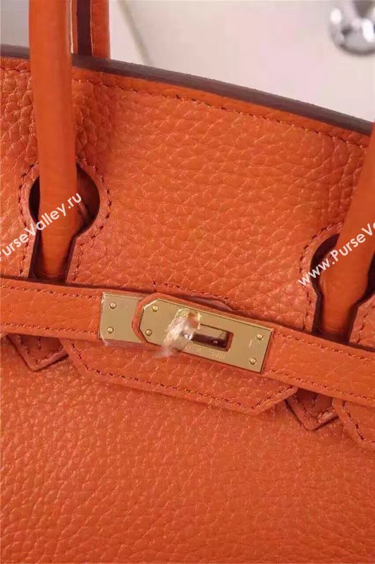 Hermes mini 25cm orange Birkin bag 5202