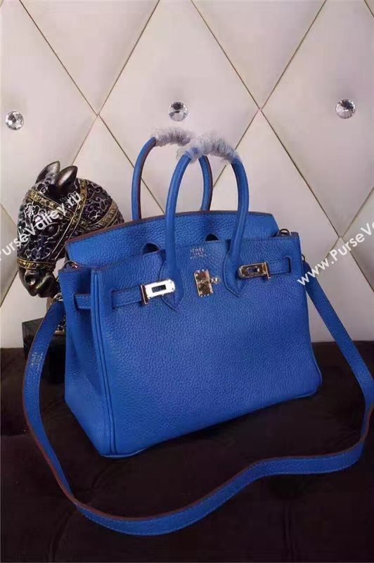 Hermes mini 25cm blue Birkin bag 5203