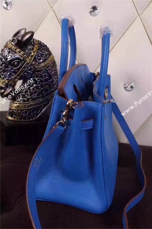 Hermes mini 25cm blue Birkin bag 5203