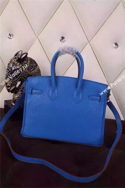 Hermes mini 25cm blue Birkin bag 5203