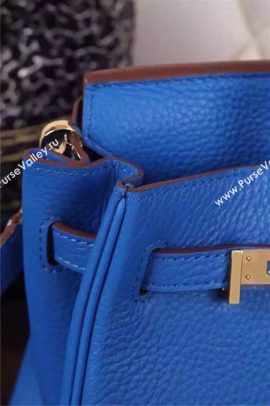 Hermes mini 25cm blue Birkin bag 5203