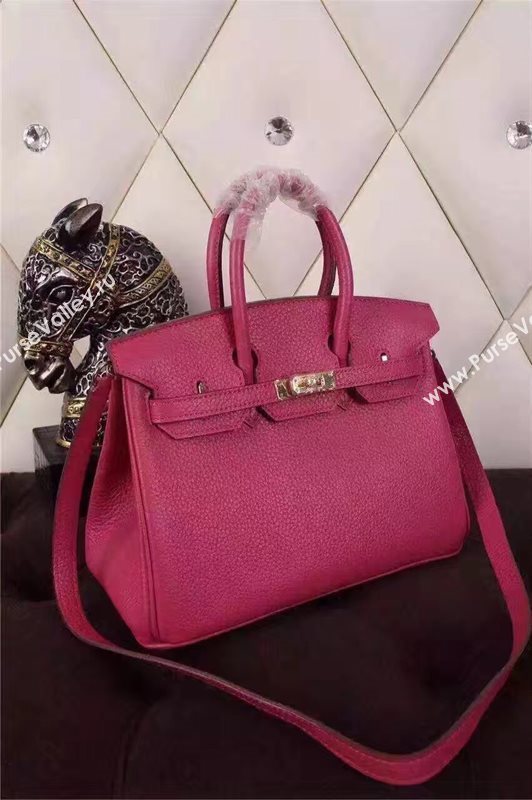 Hermes mini 25cm Birkin red rose bag 5205