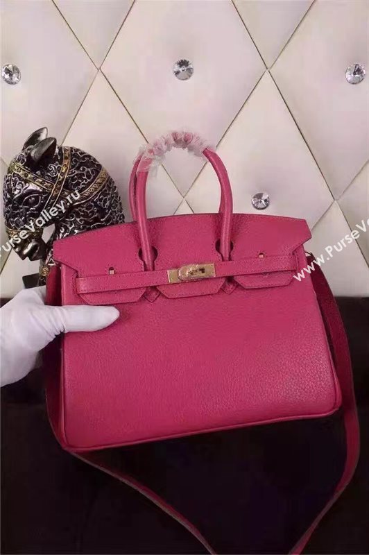 Hermes mini 25cm Birkin red rose bag 5205