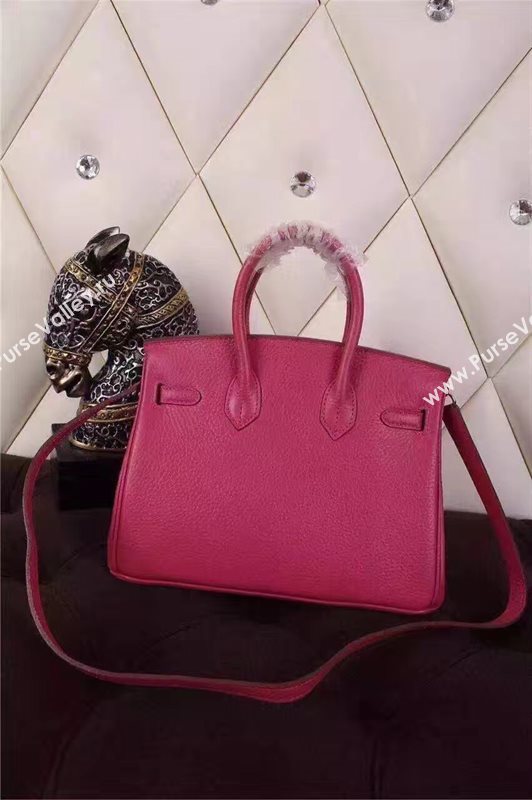 Hermes mini 25cm Birkin red rose bag 5205