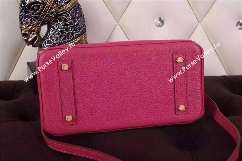 Hermes mini 25cm Birkin red rose bag 5205