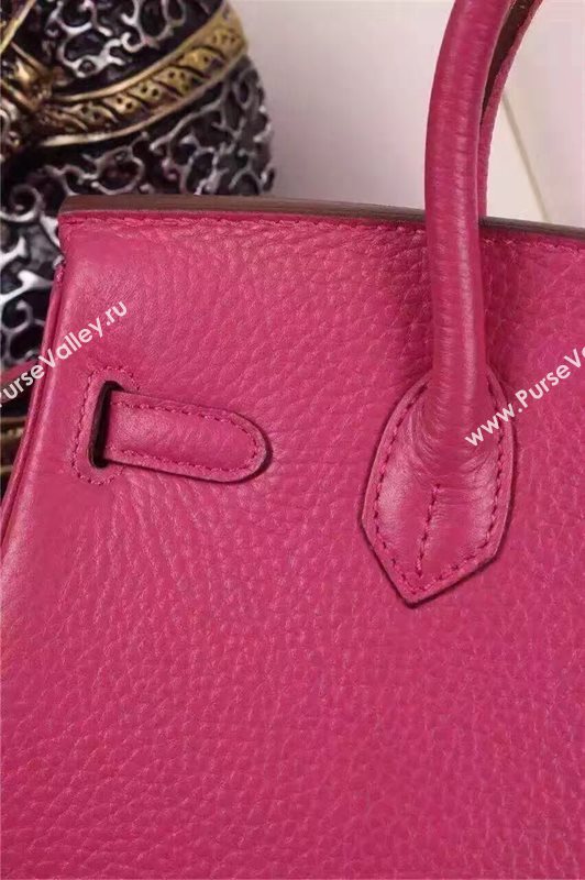 Hermes mini 25cm Birkin red rose bag 5205