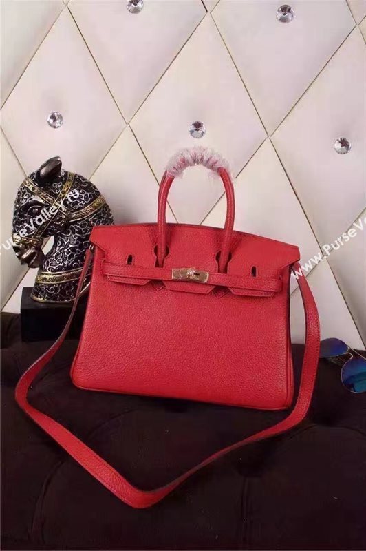 Hermes mini 25cm red Birkin bag 5206