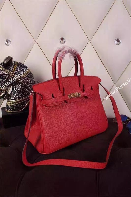 Hermes mini 25cm red Birkin bag 5206