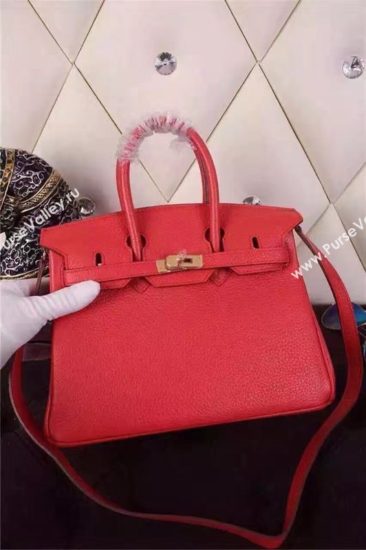 Hermes mini 25cm red Birkin bag 5206