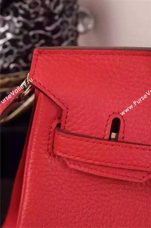 Hermes mini 25cm red Birkin bag 5206