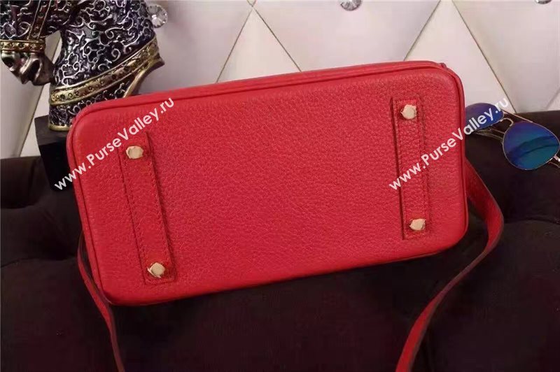 Hermes mini 25cm red Birkin bag 5206