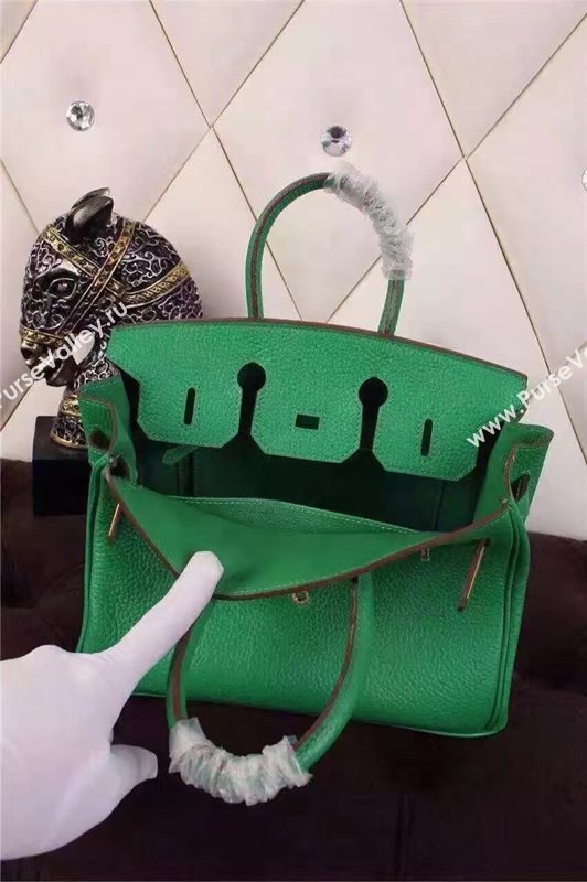 Hermes mini 25cm green Birkin bag 5209
