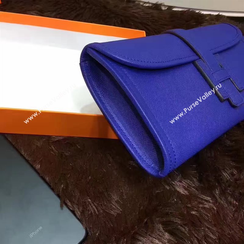 Hermes Epsom large navy clutch bag 5211