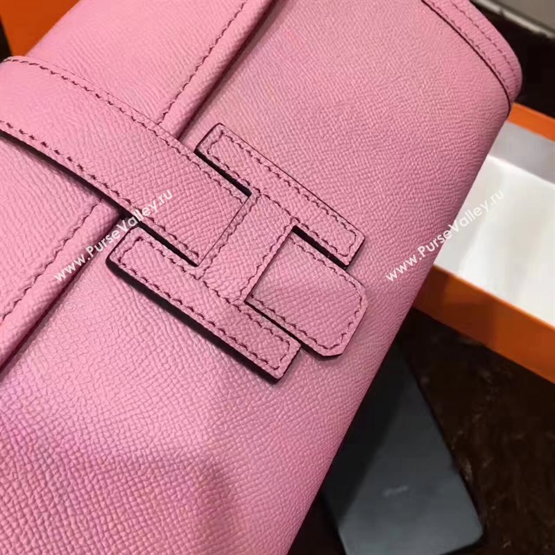 Hermes Epsom large pink clutch bag 5213