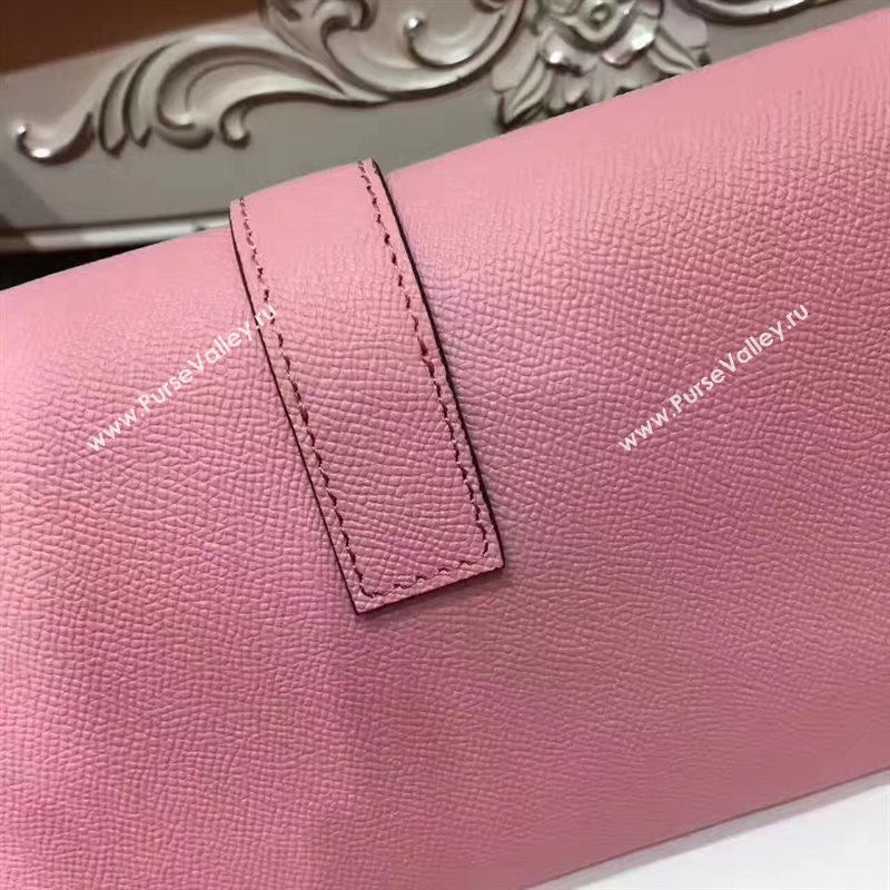 Hermes Epsom large pink clutch bag 5213