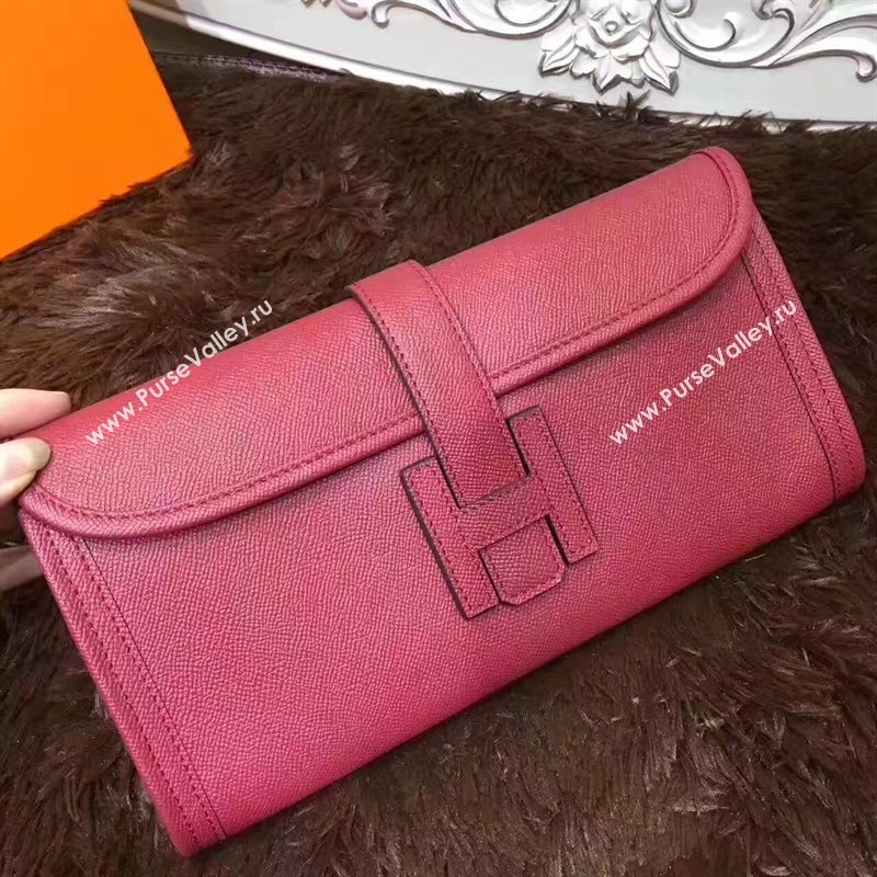 Hermes Epsom large wine clutch bag 5214