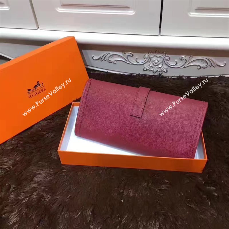 Hermes Epsom large wine clutch bag 5214
