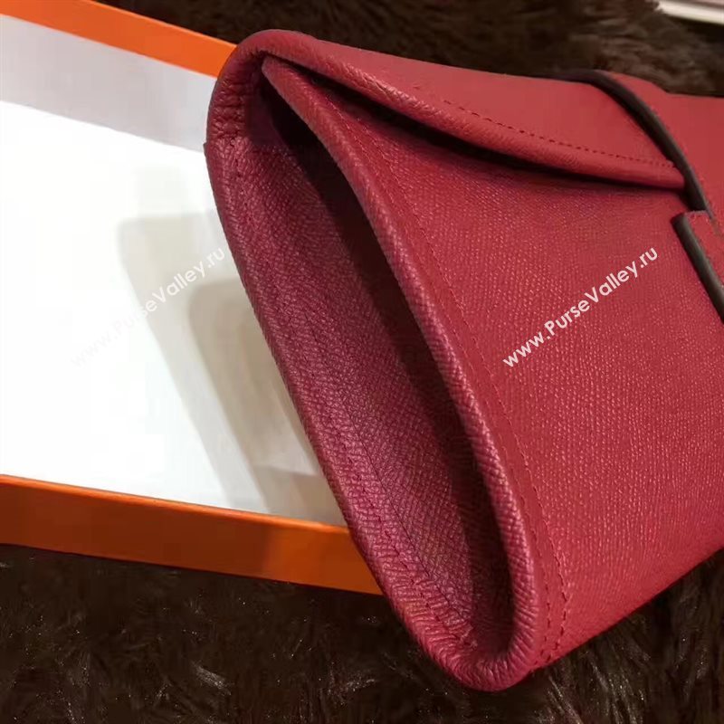 Hermes Epsom large wine clutch bag 5214