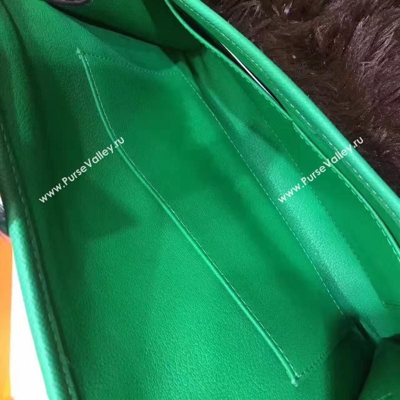 Hermes Epsom large green clutch bag 5218