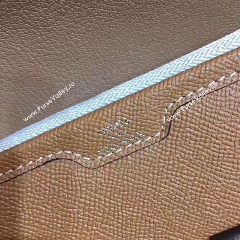 Hermes Epsom large tan clutch bag 5219