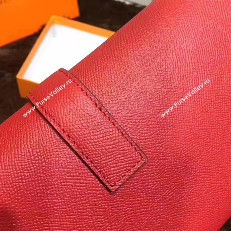 Hermes Epsom large red clutch bag 5220