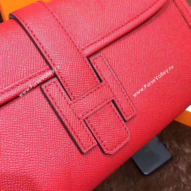 Hermes Epsom large red clutch bag 5220