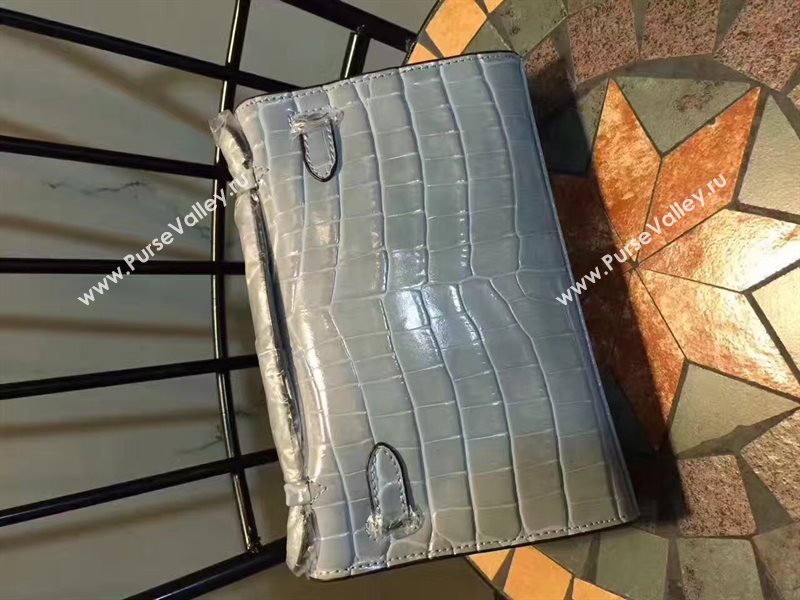 Hermes mini 22cm crocodile gray Kelly bag 5224