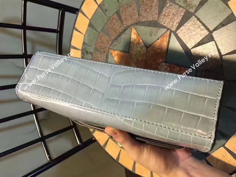 Hermes mini 22cm crocodile gray Kelly bag 5224