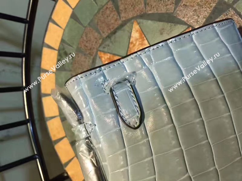 Hermes mini 22cm crocodile gray Kelly bag 5224