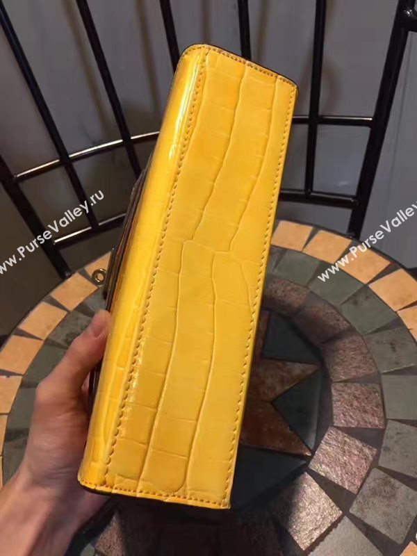 Hermes mini 22cm crocodile yellow Kelly bag 5229